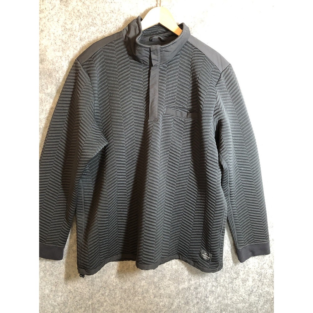 Helly Hansen Coat Mens 2XL Black Fleece 1/4 Zip Pullover Performance Stretch